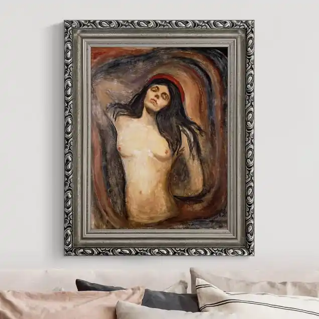 Edvard Munch - Madonna Gerahmtes Leinwandbild Heißes Angebot