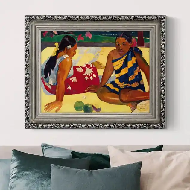 Paul Gauguin - Frauen von Tahiti Gerahmtes Leinwandbild Gratis Versand