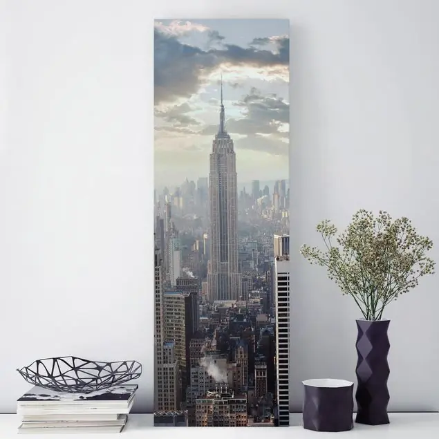 Zertifiziert Sonnenaufgang in New York                               Leinwandbild – Canvas