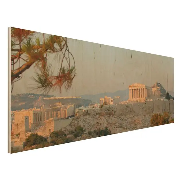 Akropolis                               Holzbild - Panorama Finale Aktion