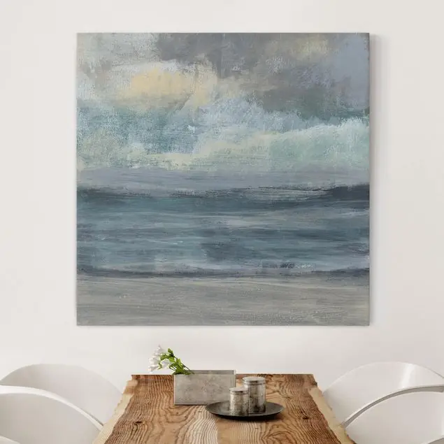 Aktuell Strandaufgang I Leinwandbild – Canvas