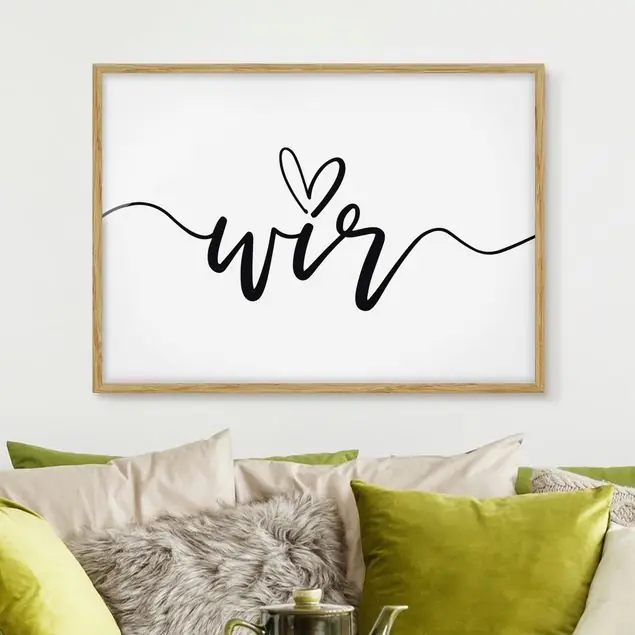 Aktuell Wir mit Herz Bild mit Rahmen