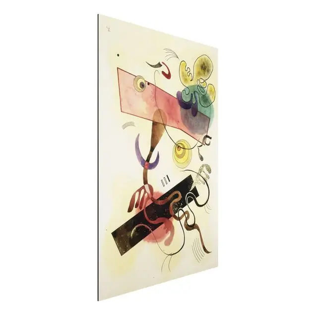 Wassily Kandinsky - Taches Alu-Dibond Bild - Hochformat 2:3 Schnäppchen