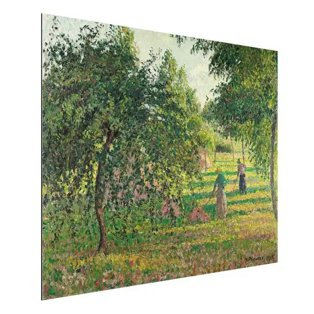 Markenprodukt Camille Pissarro - Apfelbäume Alu-Dibond Bild - Querformat 4:3