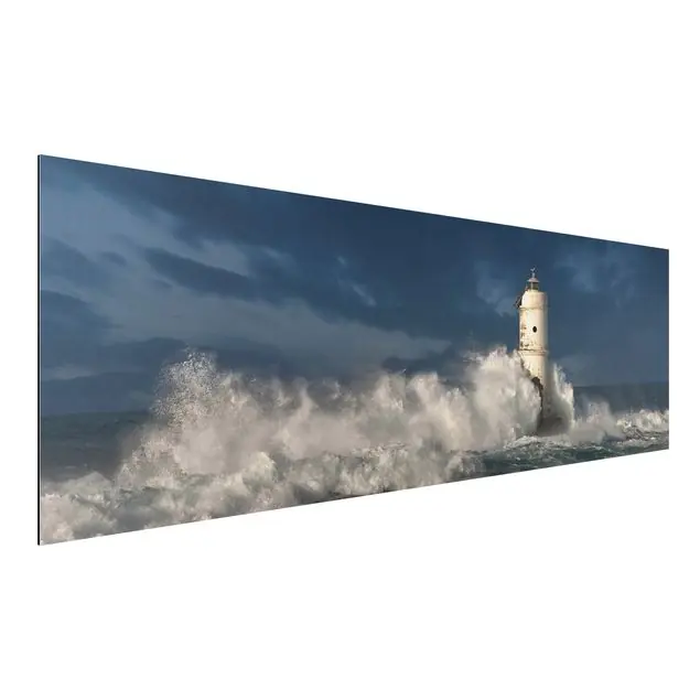Leuchtturm auf Sardinien Alu-Dibond Bild - Panorama Sonderaktion