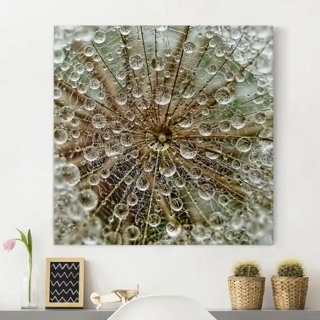 Neue Kollektion Pusteblume im Herbst Leinwandbild – Canvas