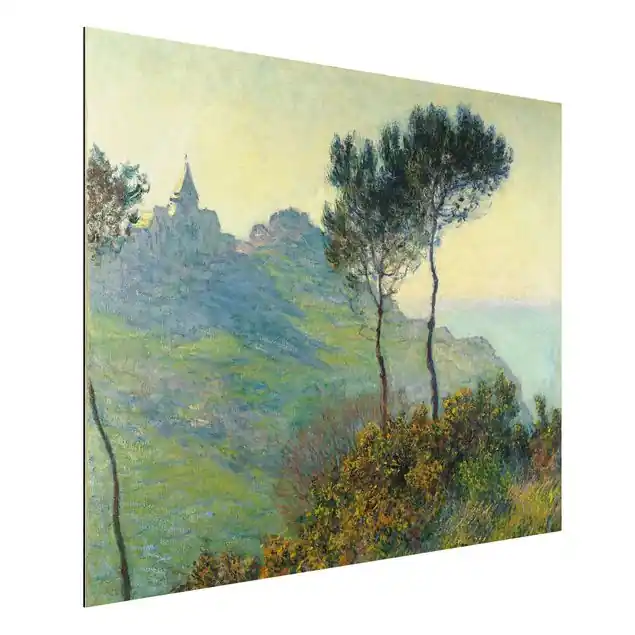Günstig Claude Monet - Varengeville Abendsonne Alu-Dibond Bild - Querformat 4:3