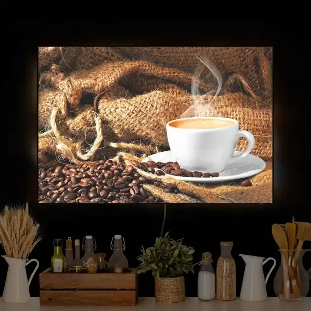 Kaffee am Morgen LED-Wechselbild Must-Have