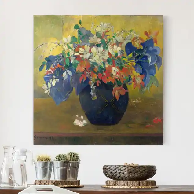 Paul Gauguin - Vase mit Blumen Leinwandbild – Canvas Billig