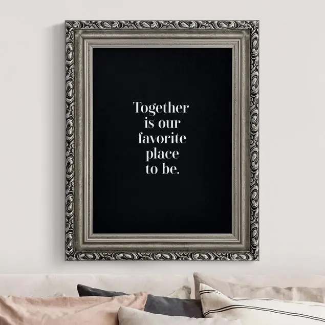 Together is our favorite place Gerahmtes Leinwandbild Jetzt Bestellen