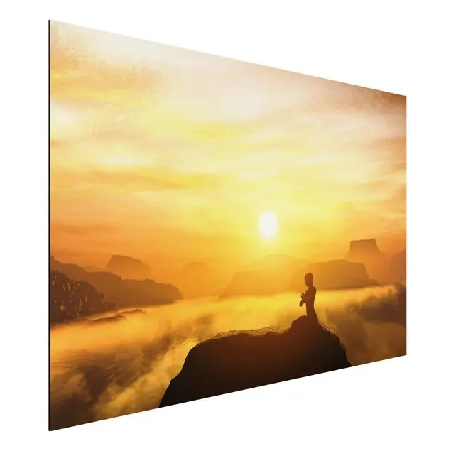 Yoga Meditation                               Alu-Dibond Bild - Querformat 3:2 Markenware