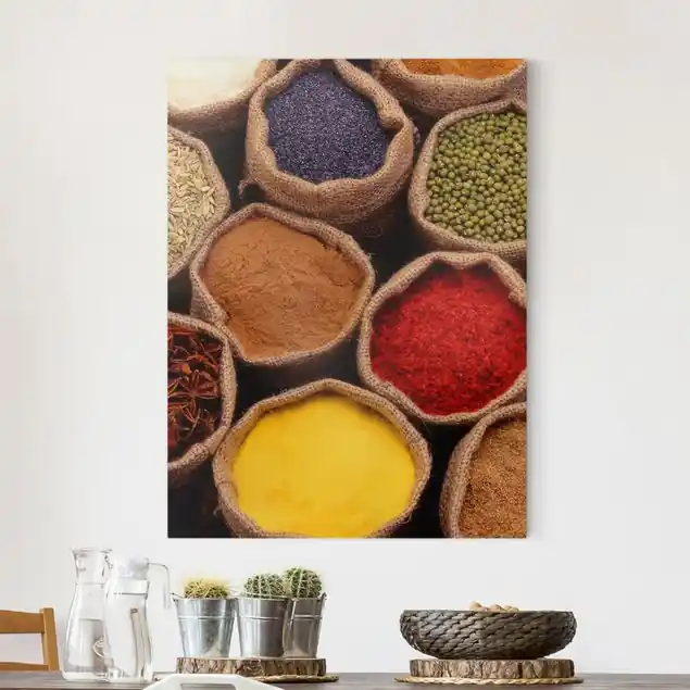Abverkauf Colourful Spices Leinwandbild – Canvas