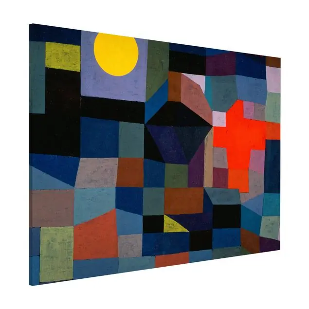 Wochenendangebot Paul Klee - Feuer bei Vollmond                               Magnettafel - Querformat 4:3