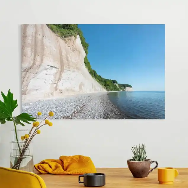 Zertifiziert Kreidefelsen auf Rügen                               Leinwandbild – Canvas