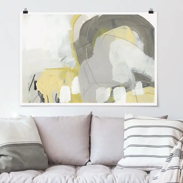 Zitronen im Nebel II                               Poster - Querformat Schneller Versand