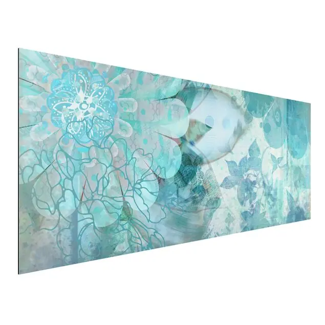 Winterblumen                               Alu-Dibond Bild - Panorama Markenprodukt