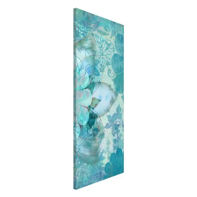 Winterblumen Magnettafel - Hochformat 1:2 Direktkauf