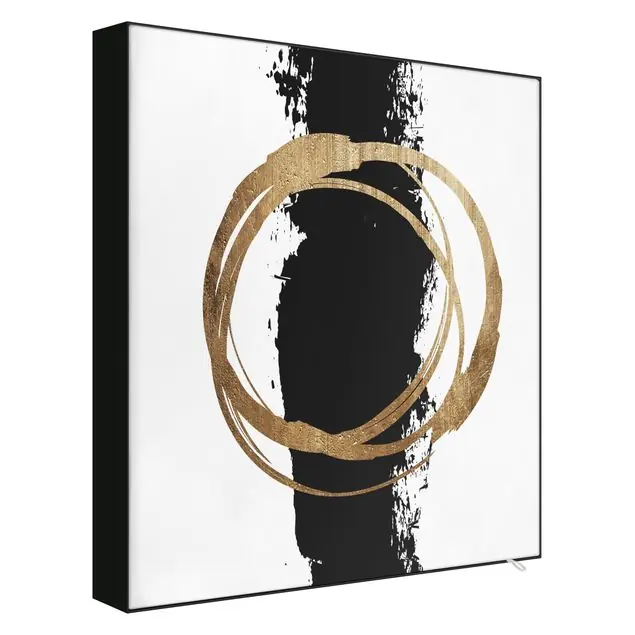 Abstrakte Formen - Gold und Schwarz                               Wechselbild Aktuell