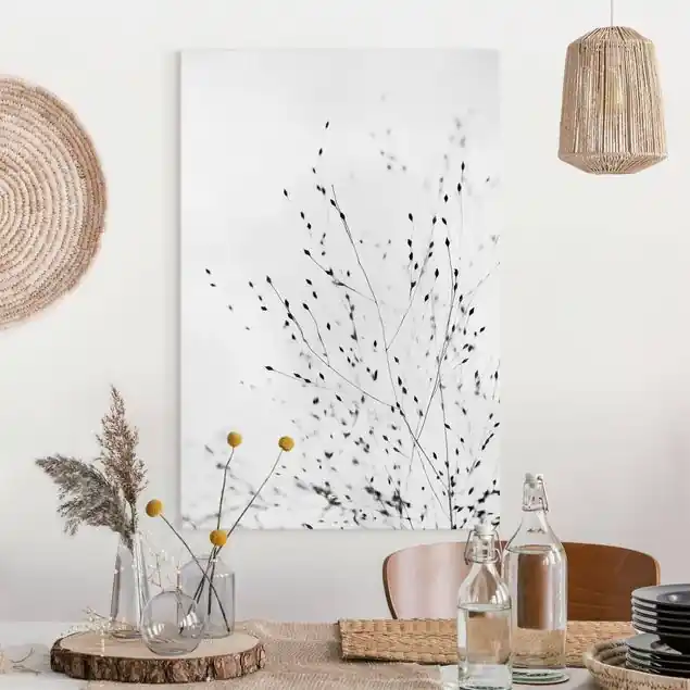 Zarte Gräser im Schatten Leinwandbild – Canvas Neu Im Sortiment
