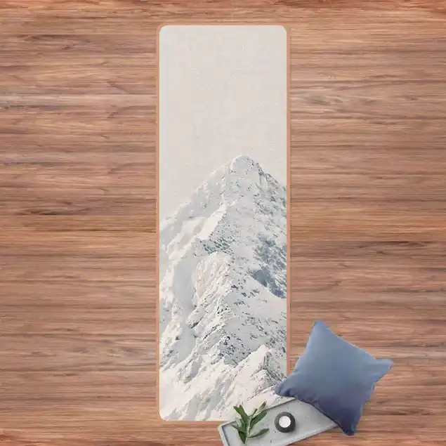 Sale Weiße Berge Yogamatte Kork