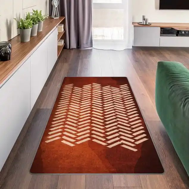 Aktuell Boho Fischgrätenmuster                               Teppich