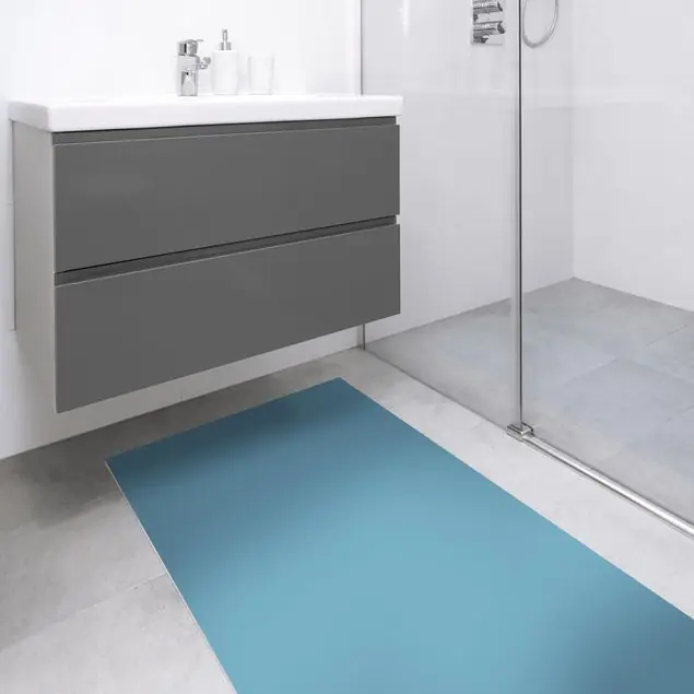 Aktuell Meerblau Vinylteppich