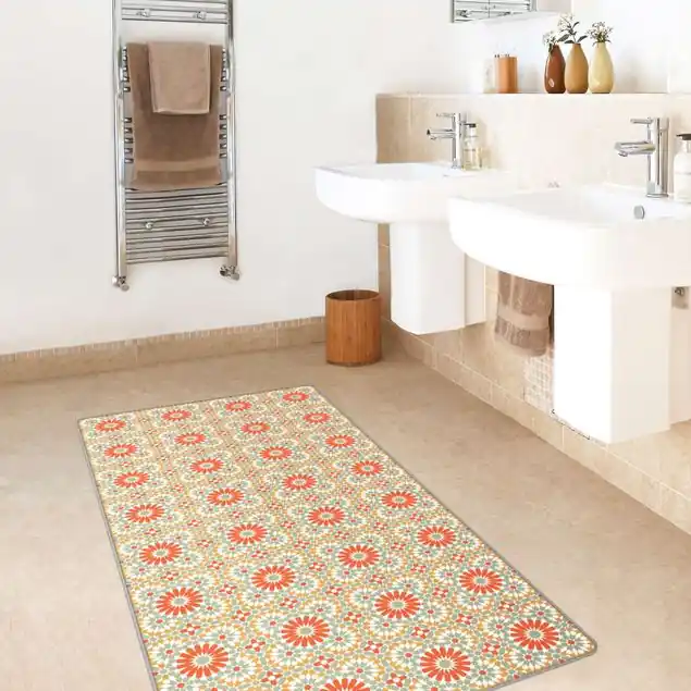Neuheit Orientalisches Muster mit bunten Kacheln Teppich