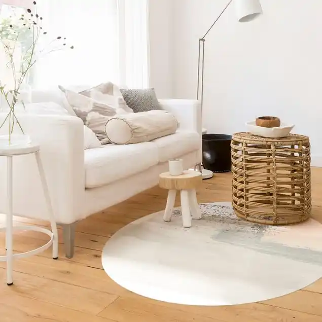 Kostenloser Versand Dichtung mit Rouge I Runder Vinyl-Teppich