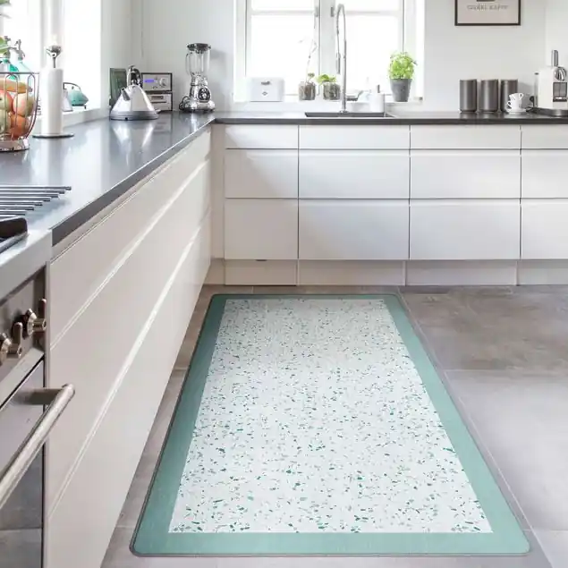 Super-Preis Detailliertes Terrazzo Muster Genua mit Rahmen Teppich