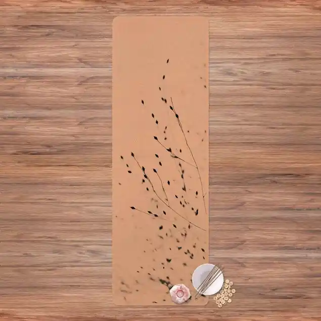 Zarte Gräser im Schatten Yogamatte Kork Top-Seller