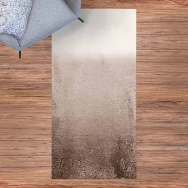 Expressversand Spiel der Farben Verblassendes Sepia Vinylteppich