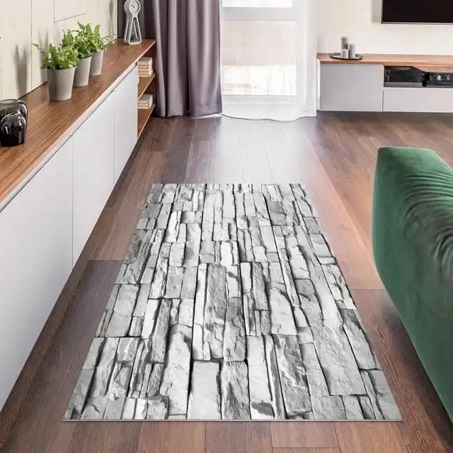 Ausverkauf Ashlar Masonry Vinylteppich