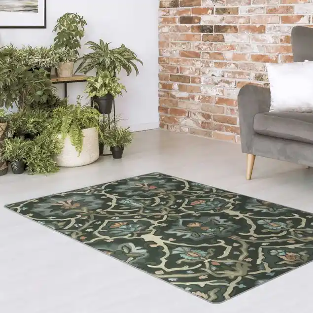 Zertifiziert Mittelalterlicher Teppich III                               Teppich