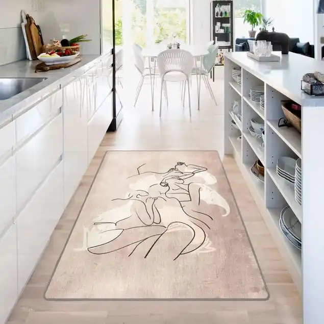 Neue Ware Tänzerinnen Altrosa Teppich