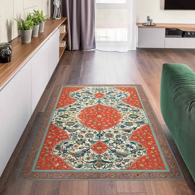 Abverkauf Vintage Blüten Teppich                               Teppich