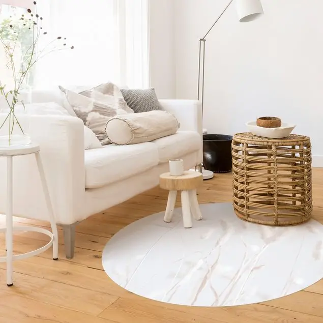 Zeit für Romantik Runder Vinyl-Teppich Sale