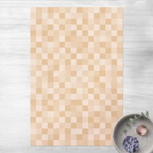 Geometrisches Muster Mosaik Gelb Kork-Teppich Must-Have