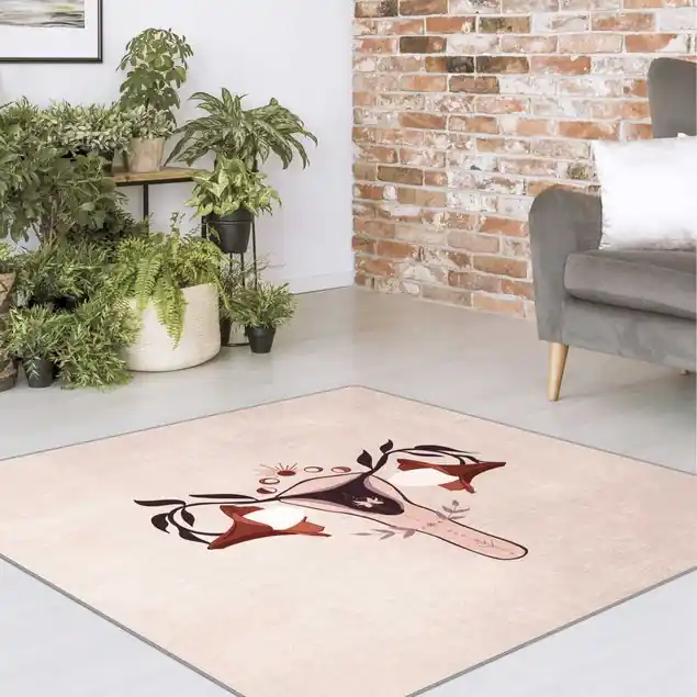 Boho Uterus Teppich Preiswert