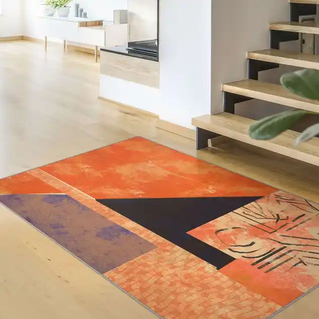 Kunstvolle Collage Teppich Markenware