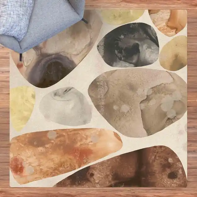 Schneller Versand Versteinertes Aquarell Mosaik Kork-Teppich