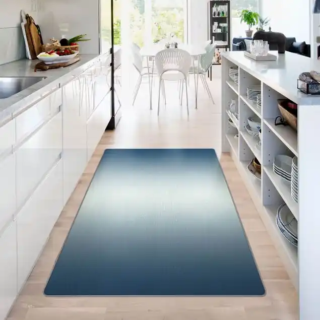 Kracherpreis Blauer Horizontaler Farbverlauf Teppich