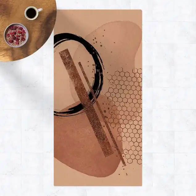 Abstrakte Komposition Bienenkönigin                               Kork-Teppich Bestseller