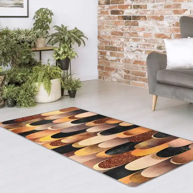 Federn Bronze Schwarz Teppich Letzte Chance