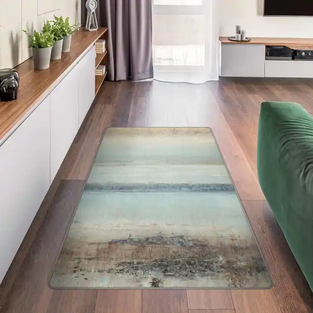 Aktuell Horizont über Blau II                               Teppich