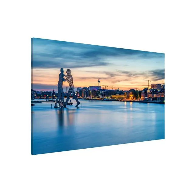 Kracherpreis Berlin Skyline mit Molecule Man Magnettafel