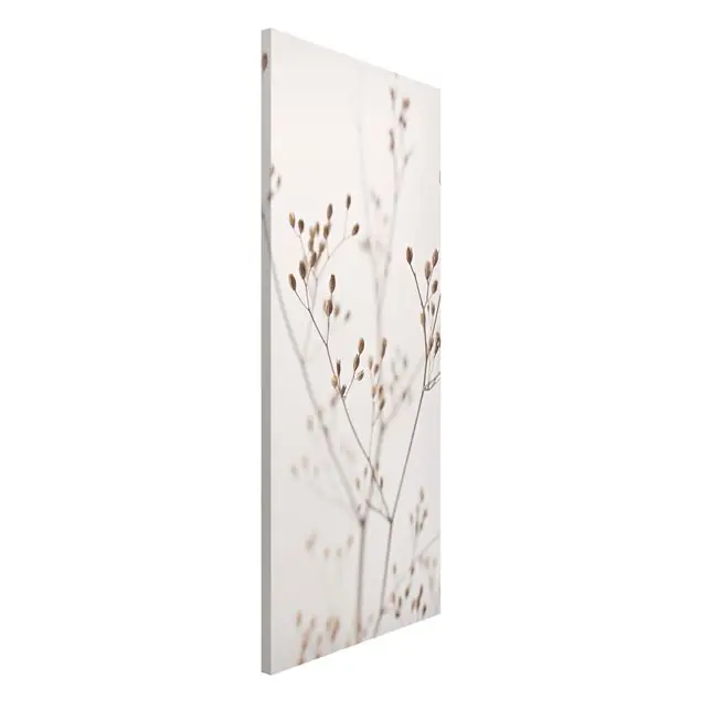 Zarte Knospen am Wildblumenzweig                               Magnettafel Zertifiziert