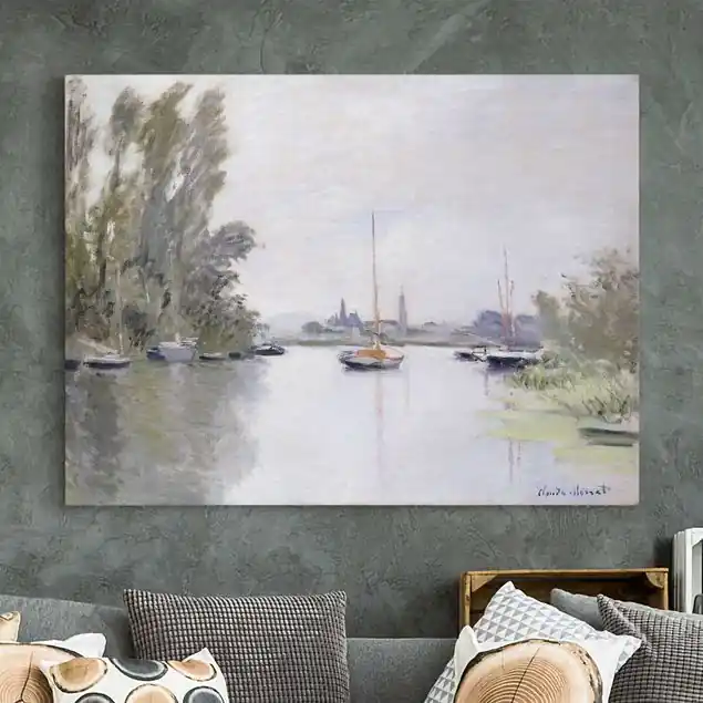 Claude Monet - Argenteuil Leinwandbild • hergestellt in Deutschland • langlebiges Canvas mit Holzkeilrahmen • klassische Struktur Angebot