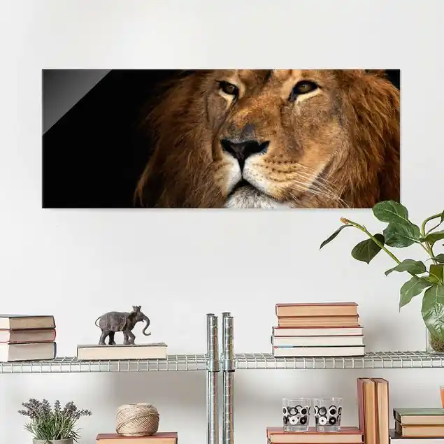 Mega-Angebot Löwenblick Glasbild - Panorama