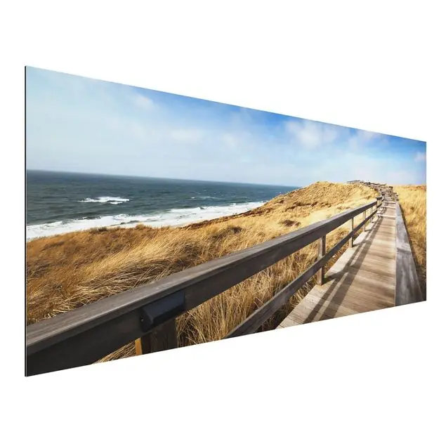 Nordseespaziergang Alu-Dibond Outdoor Bild Echt