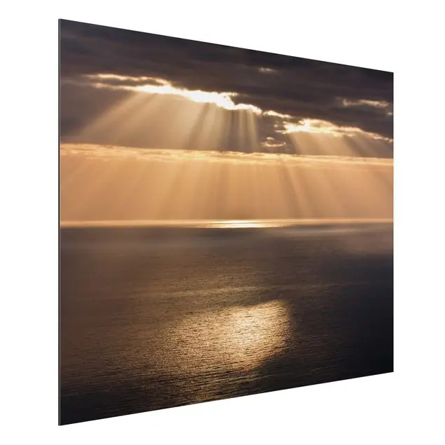Sonnenstrahlen über dem Meer Alu-Dibond Outdoor Bild Letzte Chance